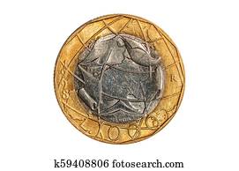 lira italian thousand coin