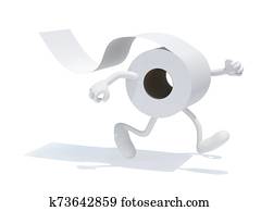 toilet paper cartoon runner toilet paper cartoon runner