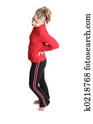 woman with backpain woman with backpain