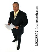 Business Man in Black Suit