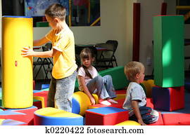 crianças, divertimento