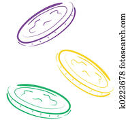 Mardi Gras coins Mardi Gras coins