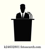 speaker talk vector silhouette speaker talk vector silhouette