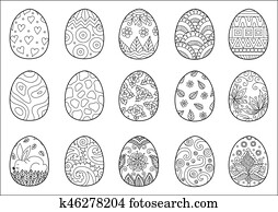 15, ovos páscoa, coloração, página
