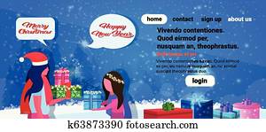 african american mother daughter giving gift box each other happy new year merry christmas concept chat bubble speech blue background portrait horizontal copy space