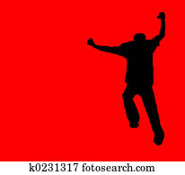 crazy running silhouette crazy running silhouette