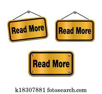 lezen, meer, -, brons, tekens