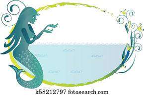 Mermaid silhouette logo Mermaid silhouette logo