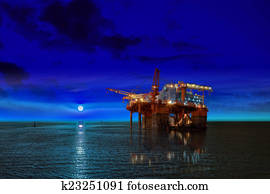 Oil rig platform Oil rig platform