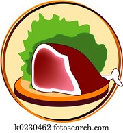 pictogram - meat pictogram - meat
