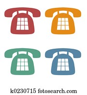 Retro Phone Icons Retro Phone Icons