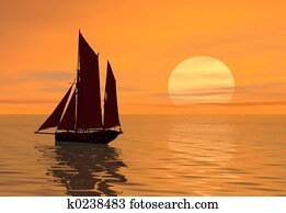 sunset boat sunset boat