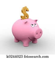 American piggy bank American piggy bank