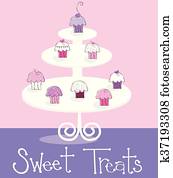 cupcakes, suesser, behandelt cupcakes, suesser, behandelt