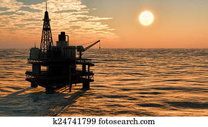 Oil rig platform Oil rig platform