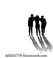 Three Friends B&W Three Friends B&W