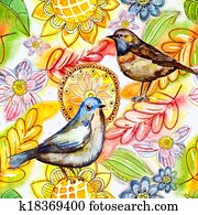 תקציר, seamless, טקסטורה, וואטארכולור