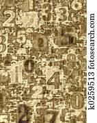 Abstract numbers Abstract numbers