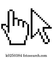 hand and arrow hand and arrow