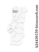 mapa, de, porto., portugal. mapa, de, porto., portugal.