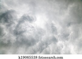 Rainy (or rain) cloud, gray color background