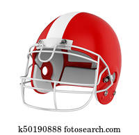 American Football Helmet Isolated American Football Helmet Isolated