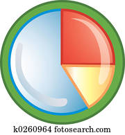 kreisdiagramm, symbol