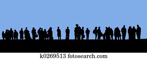 People in line People in line