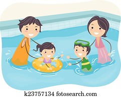 Stickman Family Swimming Pool Stickman Family Swimming Pool