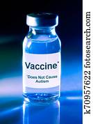 Vaccine vial - Does not cause autism Vaccine vial - Does not cause autism