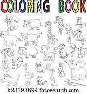 חית בר, ציור היתולי, לצבוע ספר