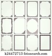 קישוטי, מסגרות, ו, גבולות