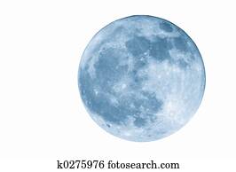 2400mm Blue Full  Moon, Isolated