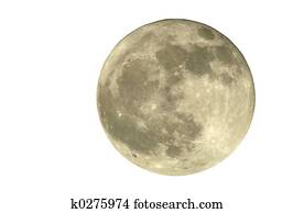 2400mm Full Moon, Isolated