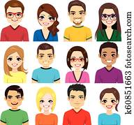 avatar, אוסף, אנשים