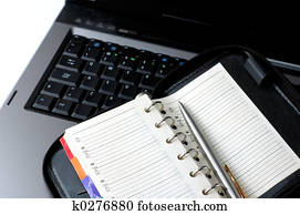 negócio, ainda-vida, 1