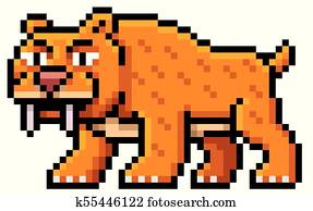 Saber Tooth Tiger Clipart | u13557262 | Fotosearch