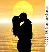 Sunset kiss Sunset kiss