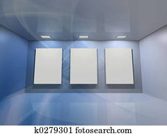 Virtual gallery - blue