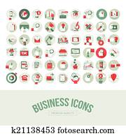 set, od, plytký, vzorka, zalezitost icons