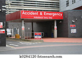 unfall notfall, eingang unfall notfall, eingang