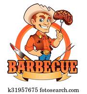 קאובוי, צלה, טבח