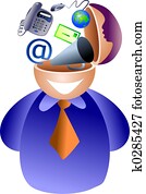 תקשורת, מוח