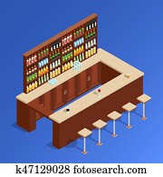 Bar Isometric Composition Bar Isometric Composition
