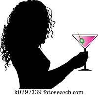 Female with drink Female with drink