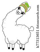 llama in hat llama in hat