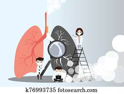 Lungs Concept. Lungs Concept.