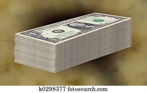 Stack of Money Drawing | k4667833 | Fotosearch