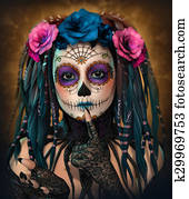 Catrina Girl, 3d CG Catrina Girl, 3d CG