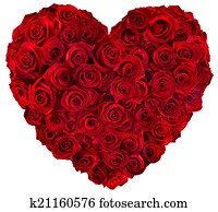 Heart of red roses Heart of red roses